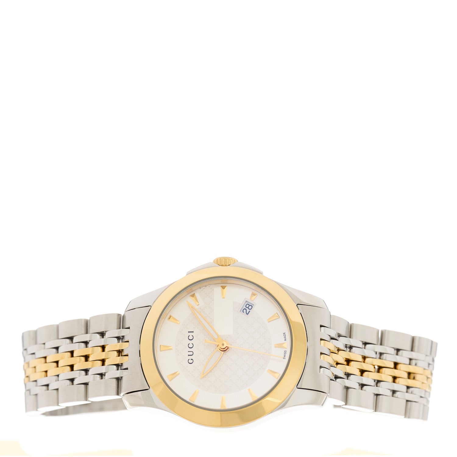 Gucci Stainless Steel 27mm G-Timeless Two Tone Quartz Watch 2 of 5