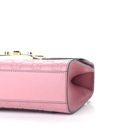 Gucci Guccissima Small Padlock Shoulder Bag Rose Baby Candy 8 of 9