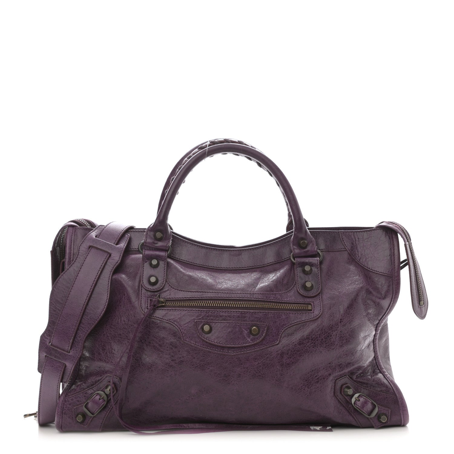 Balenciaga Agneau Classic Hardware City Raisin 1 of 12