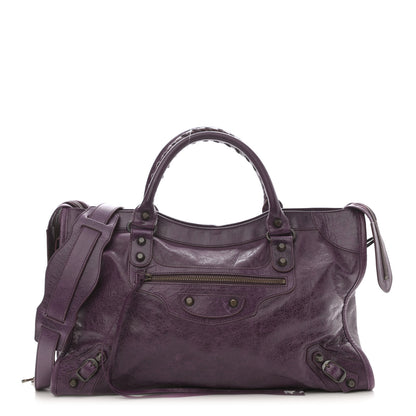 Balenciaga Agneau Classic Hardware City Raisin 1 of 12