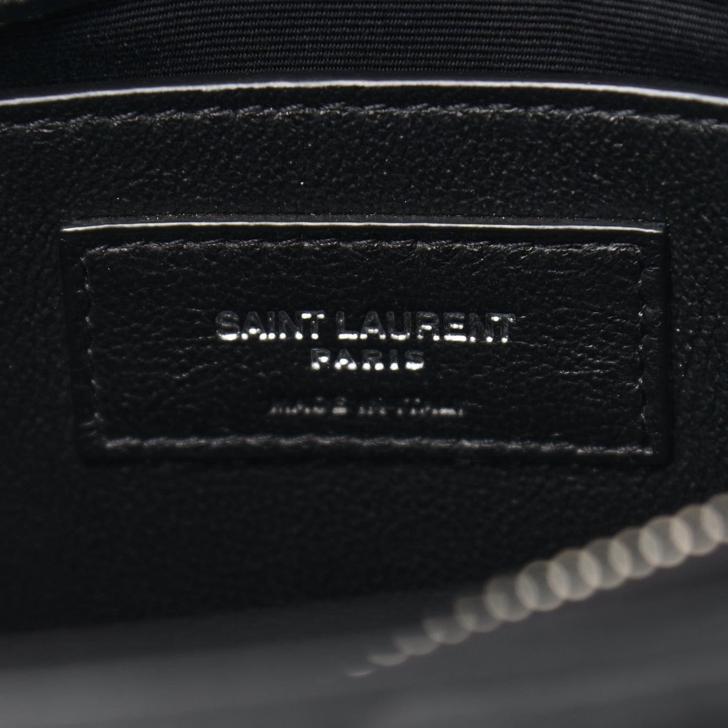 Calfskin Y Quilted Monogram Small Loulou Chain Satchel Black