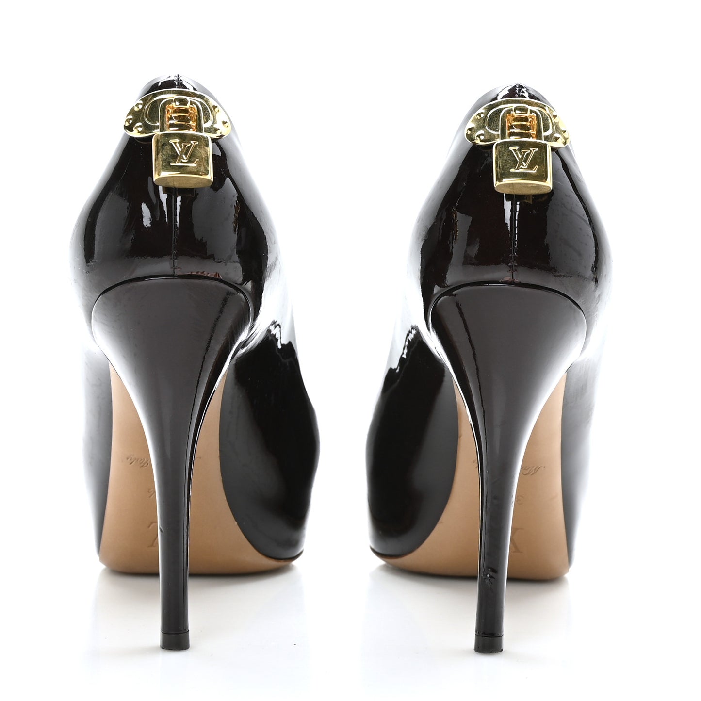 Patent Calfskin Oh Really Peep Toe Pumps 38.5 Amarante