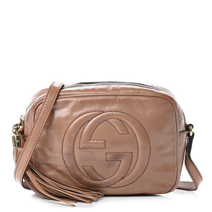 Gucci Vernice Naplack Small Soho Disco Bag Dark Cipria 1 of 10