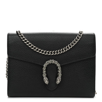 Gucci Calfskin Mini Dionysus Chain Wallet Black 1 of 11