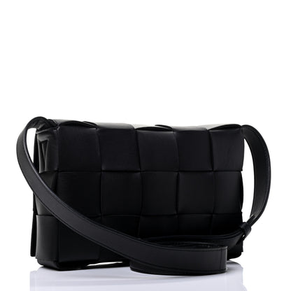 Bottega Veneta Lambskin Maxi Intrecciato Cassette Crossbody Bag Black 2 of 4