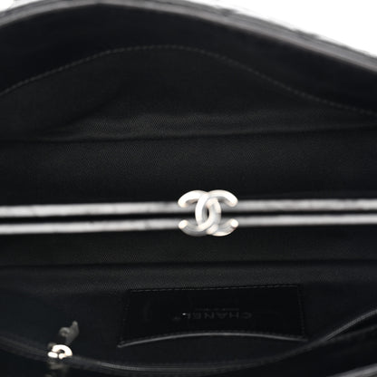 Chanel Glazed Calfskin Quilted Medium Just Mademoiselle Black 5 of 10