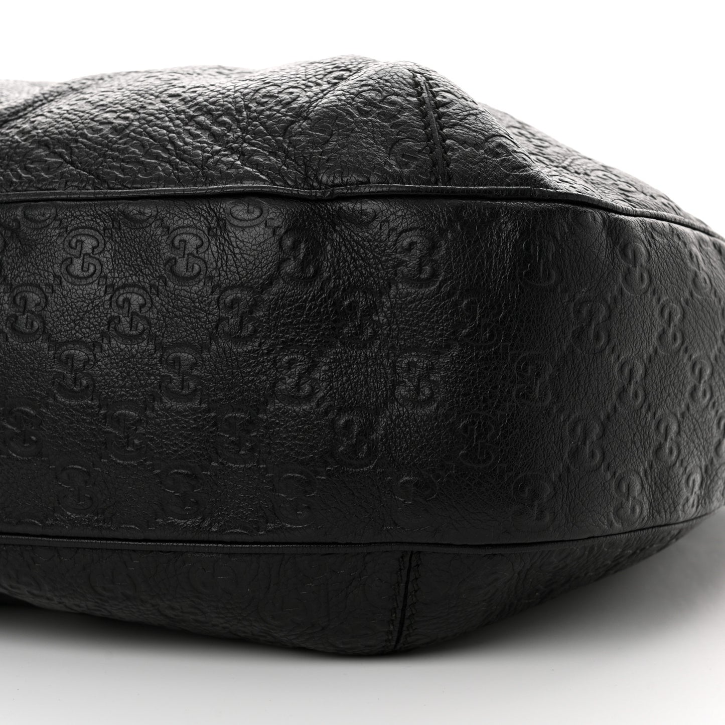 Guccissima Large New Ladies Web Hobo Black