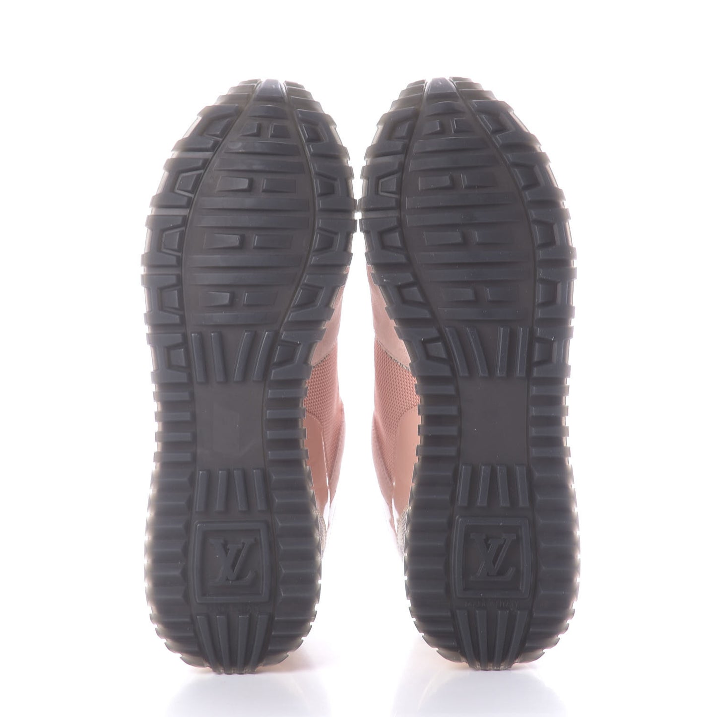 Suede Damier Azur Run Away Sneakers 38 Pink