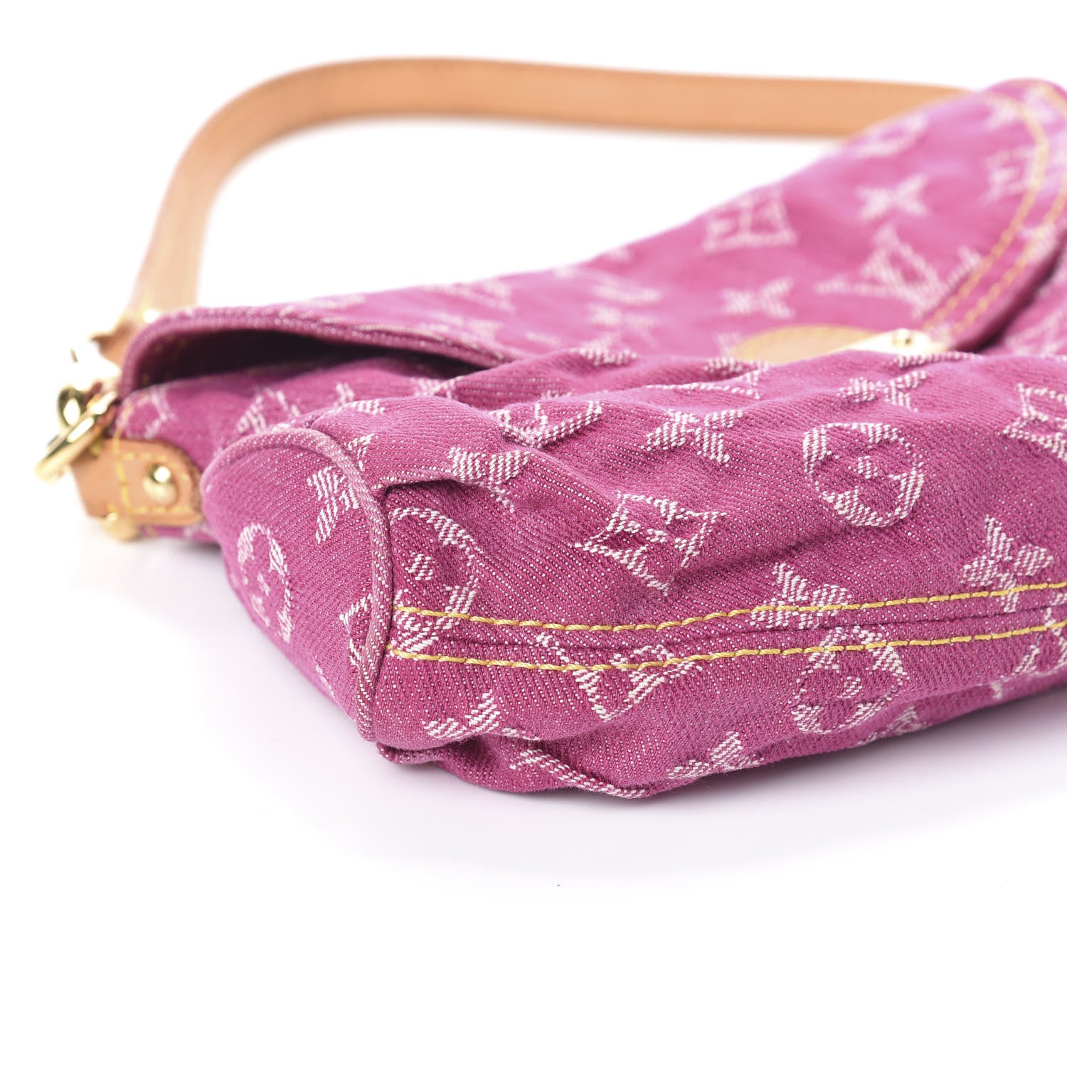 Louis Vuitton Monogram Denim Mini Pleaty Fuchsia 7 of 8