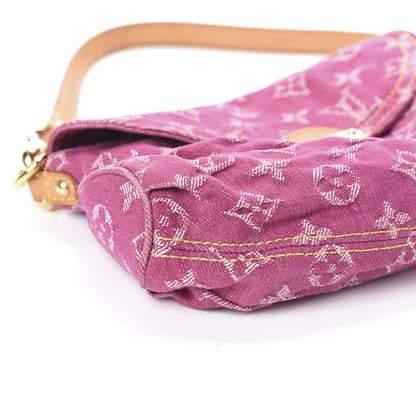 Louis Vuitton Monogram Denim Mini Pleaty Fuchsia 7 of 8