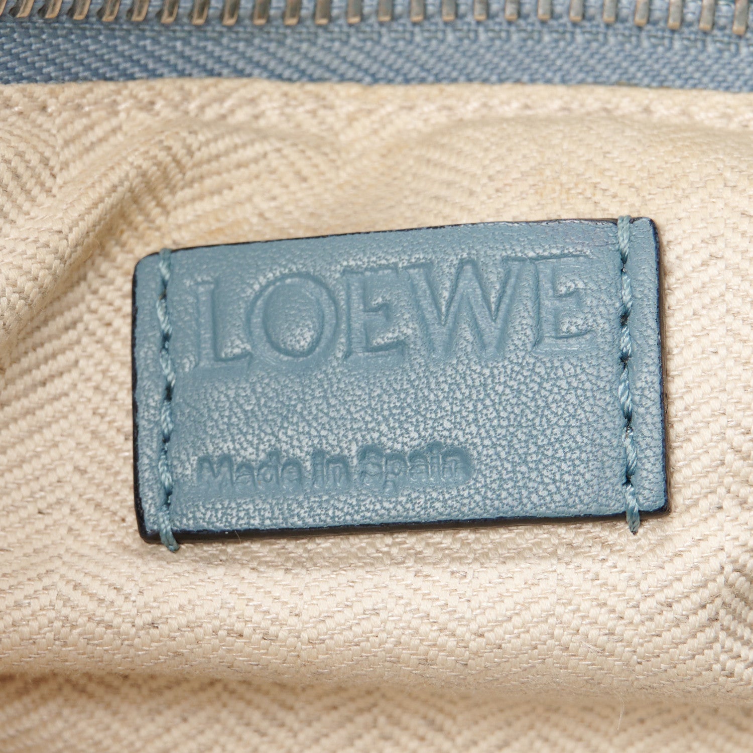 Loewe Calfskin Small Puzzle Bag Stone Blue 6 of 11