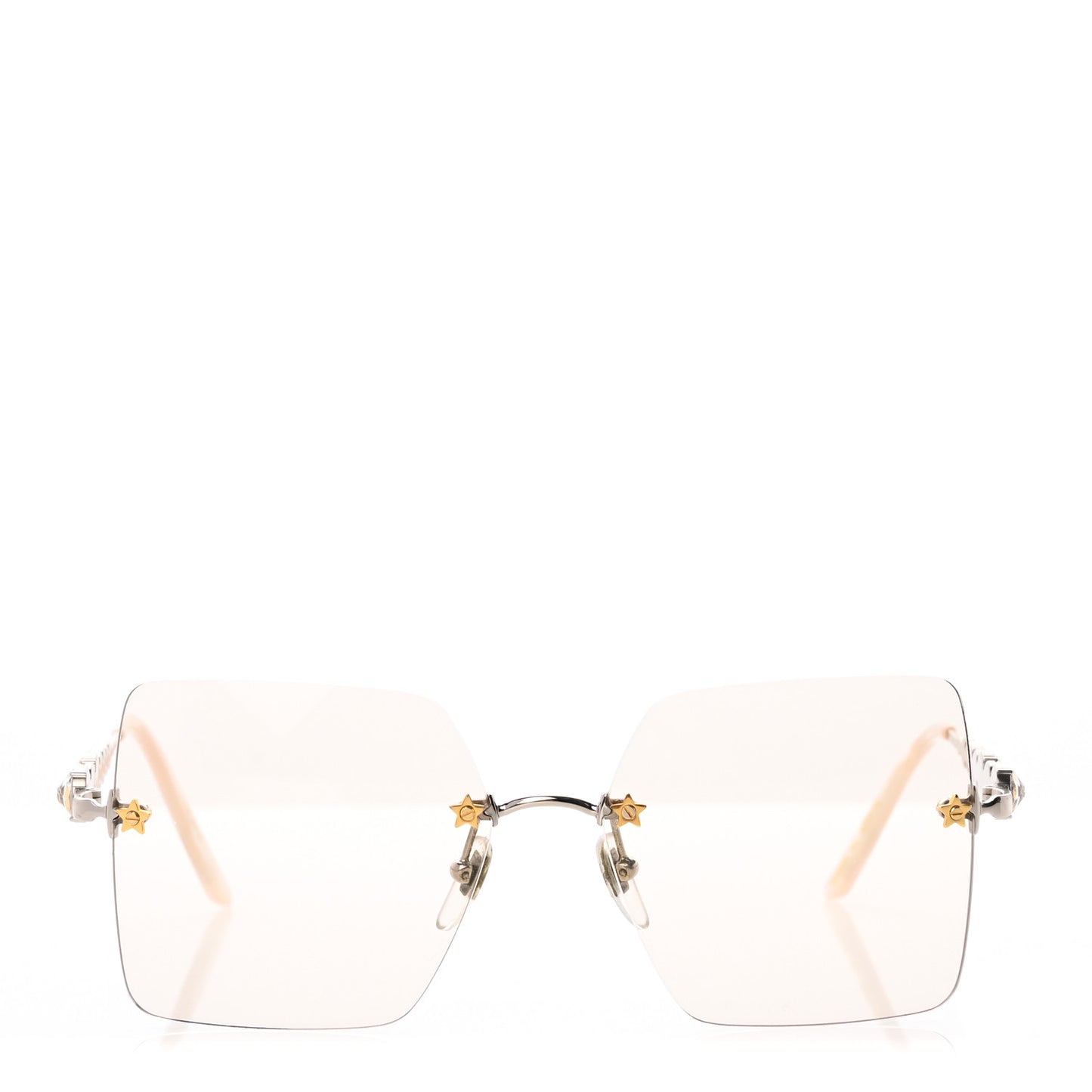 Crystal Metal Sunglasses GG0644S Gold Silver