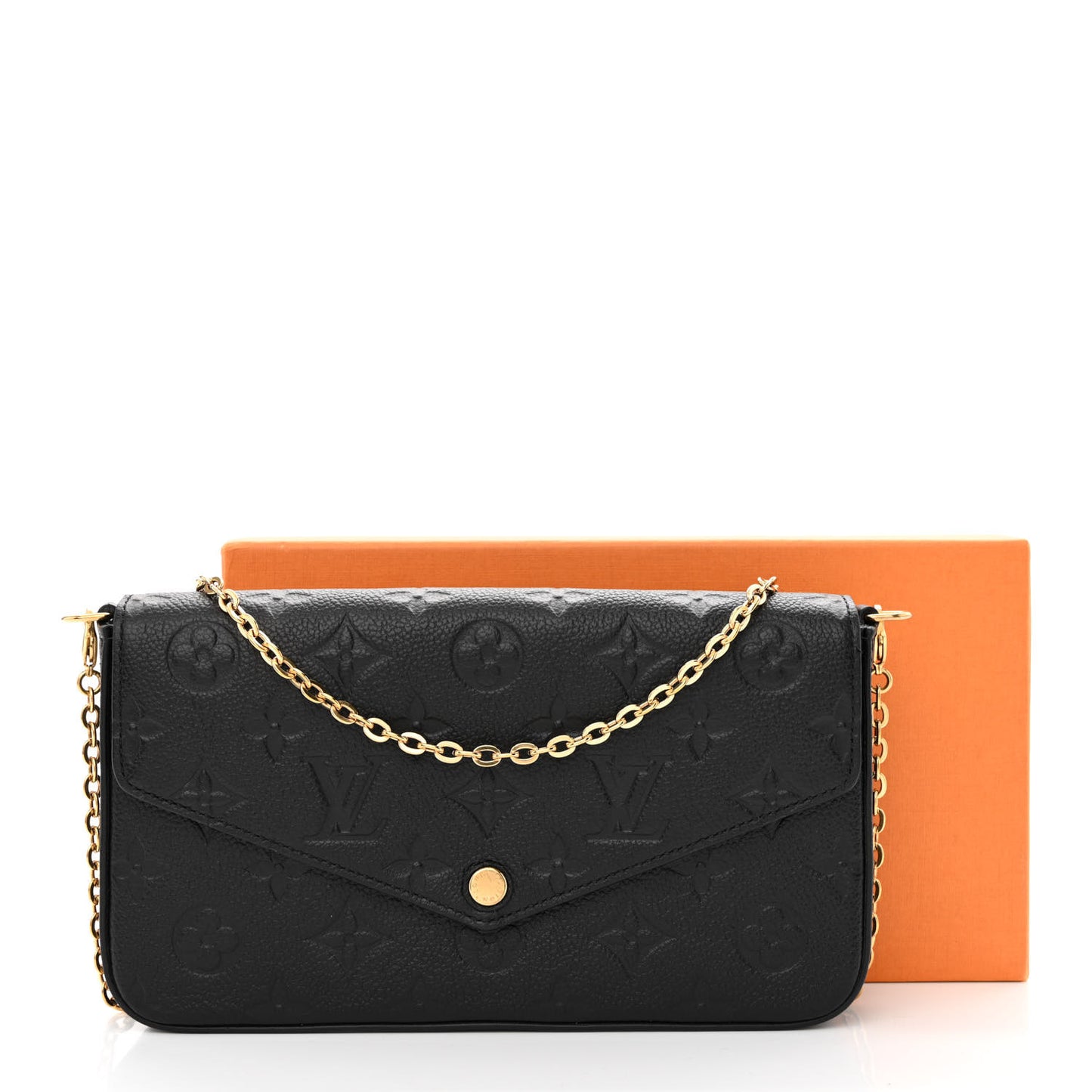 Empreinte Pochette Felicie Chain Wallet Black