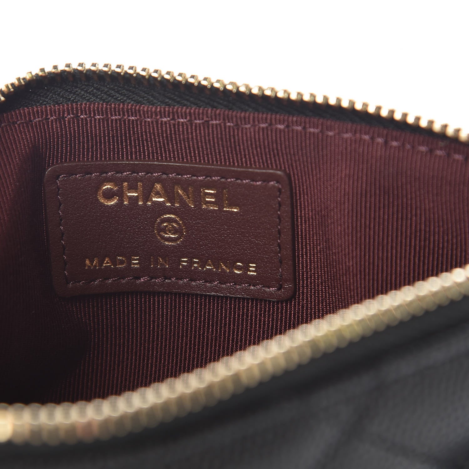 Chanel Caviar Quilted Classic Flat Wallet Pouch Black 6 of 8