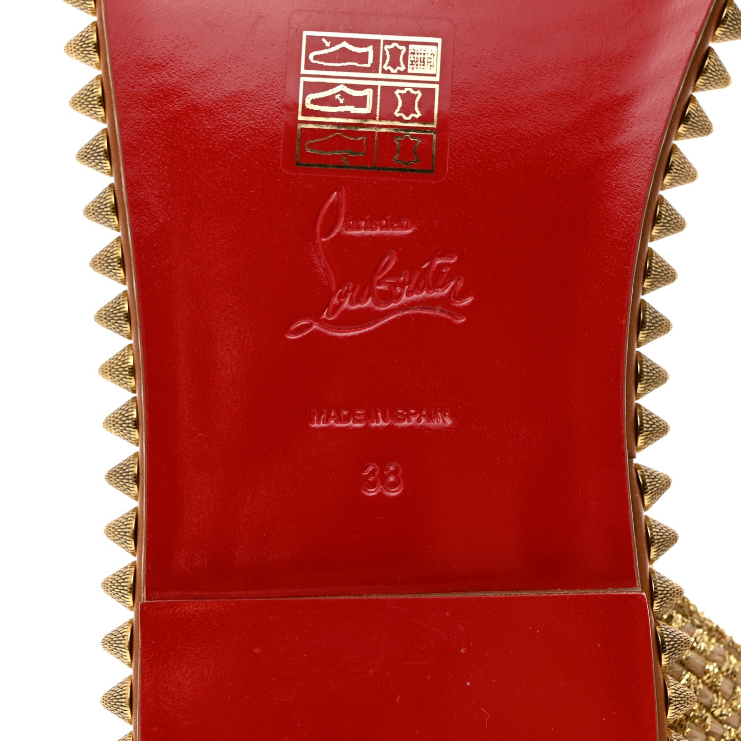 Specchio Cordorella Flat Sandals 38 Cuoio