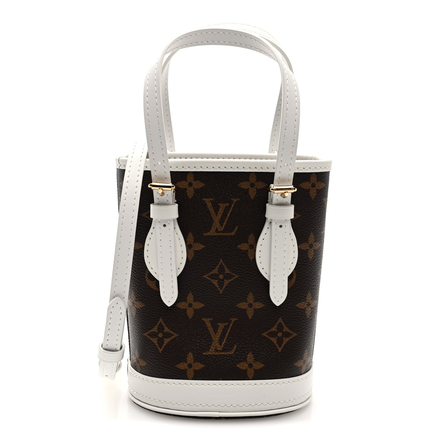 Louis Vuitton Monogram LV Match Nano Bucket Bag White 1 of 10
