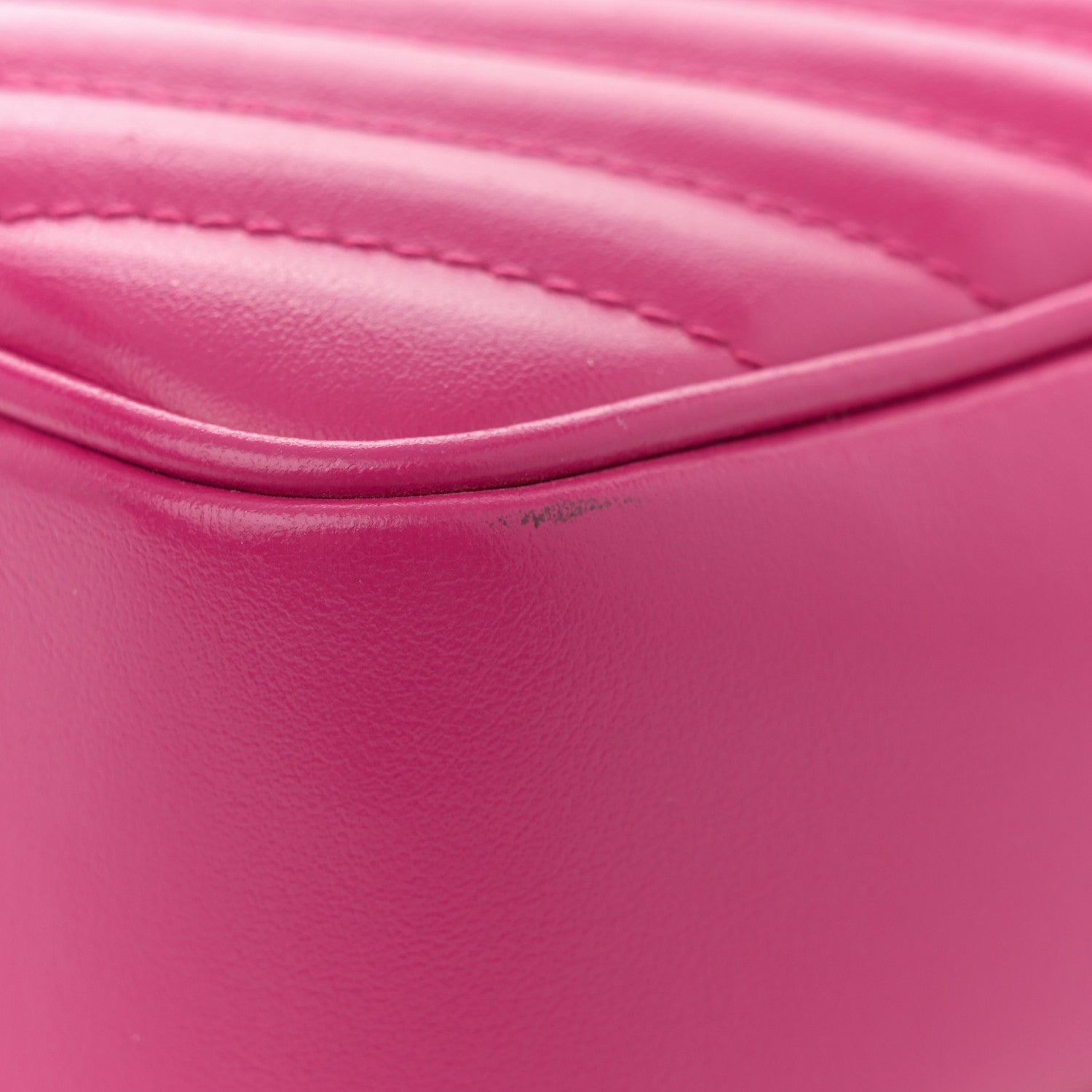 Saint Laurent Calfskin Matelasse Monogram Lou Camera Bag Bright Pink 14 of 17