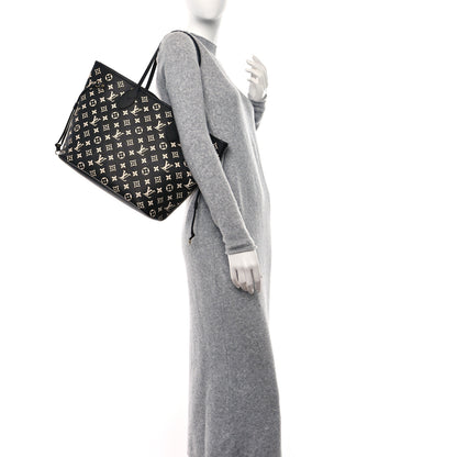 Louis Vuitton Empreinte Spring In The City Neverfull MM Black White Pink 2 of 9