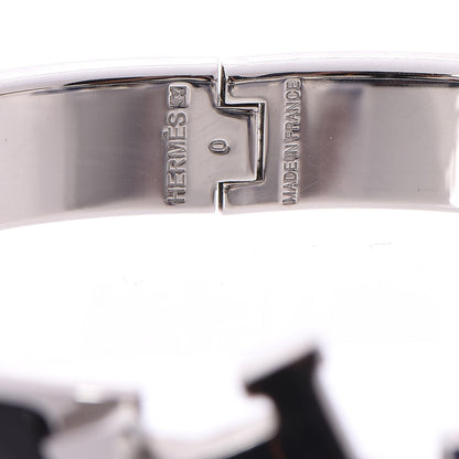 Hermes Enamel Narrow Clic Clac H Bracelet GM Black 5 of 6