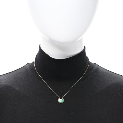 Cartier 18K Pink Gold Diamond Malachite XS Amulette de Cartier Pendant Necklace 2 of 5