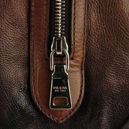 Prada Glace Calf Shoulder Bag Ardesia Fumo 3 of 11