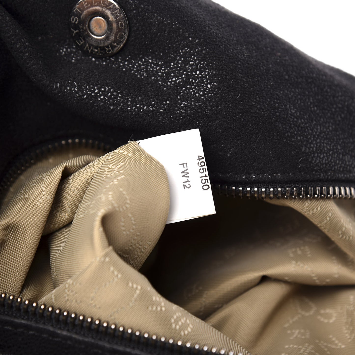 Shaggy Deer Small Falabella Tote Black