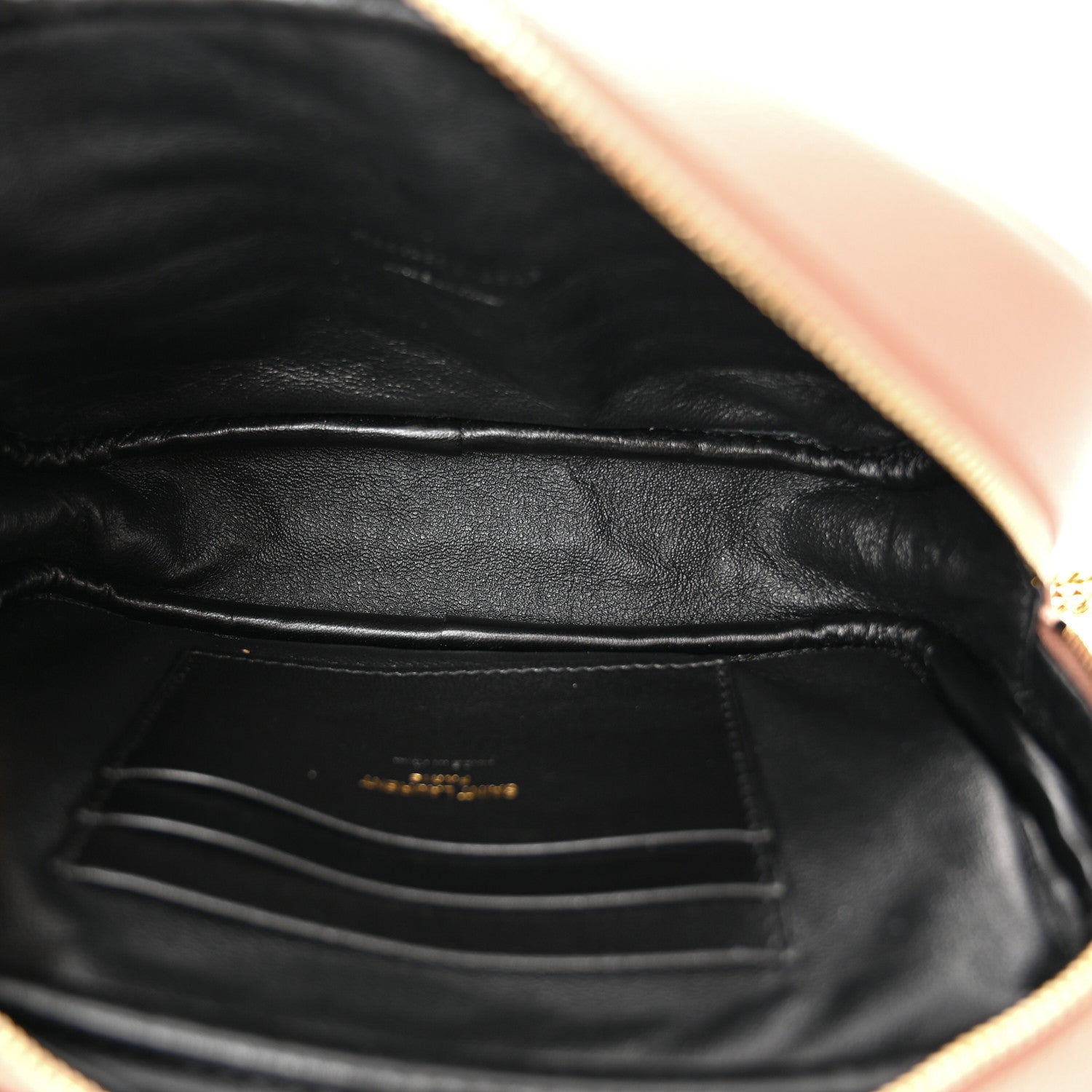 Saint Laurent Grain De Poudre Matelasse Monogram Mini Lou Camera Bag Vintage Peach 5 of 10