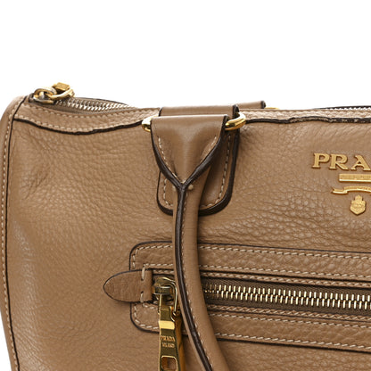 Prada Vitello Daino Shopping Satchel Caramel 19 of 20