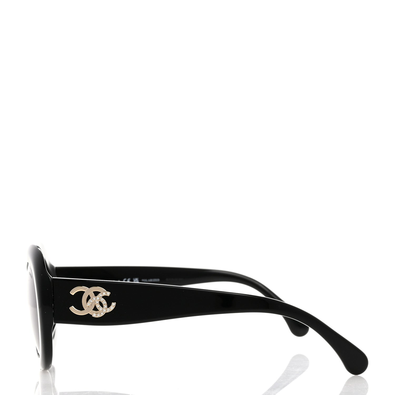 Chanel Acetate Polarized Oval CC Sunglasses 5469-B-A 3 of 8