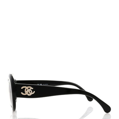 Chanel Acetate Polarized Oval CC Sunglasses 5469-B-A 3 of 8