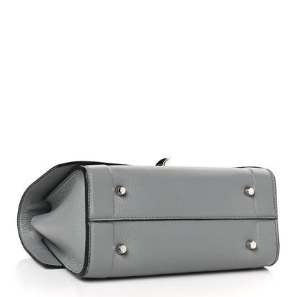 Givenchy Grained Calfskin Mini Shark Lock Satchel Grey 4 of 8