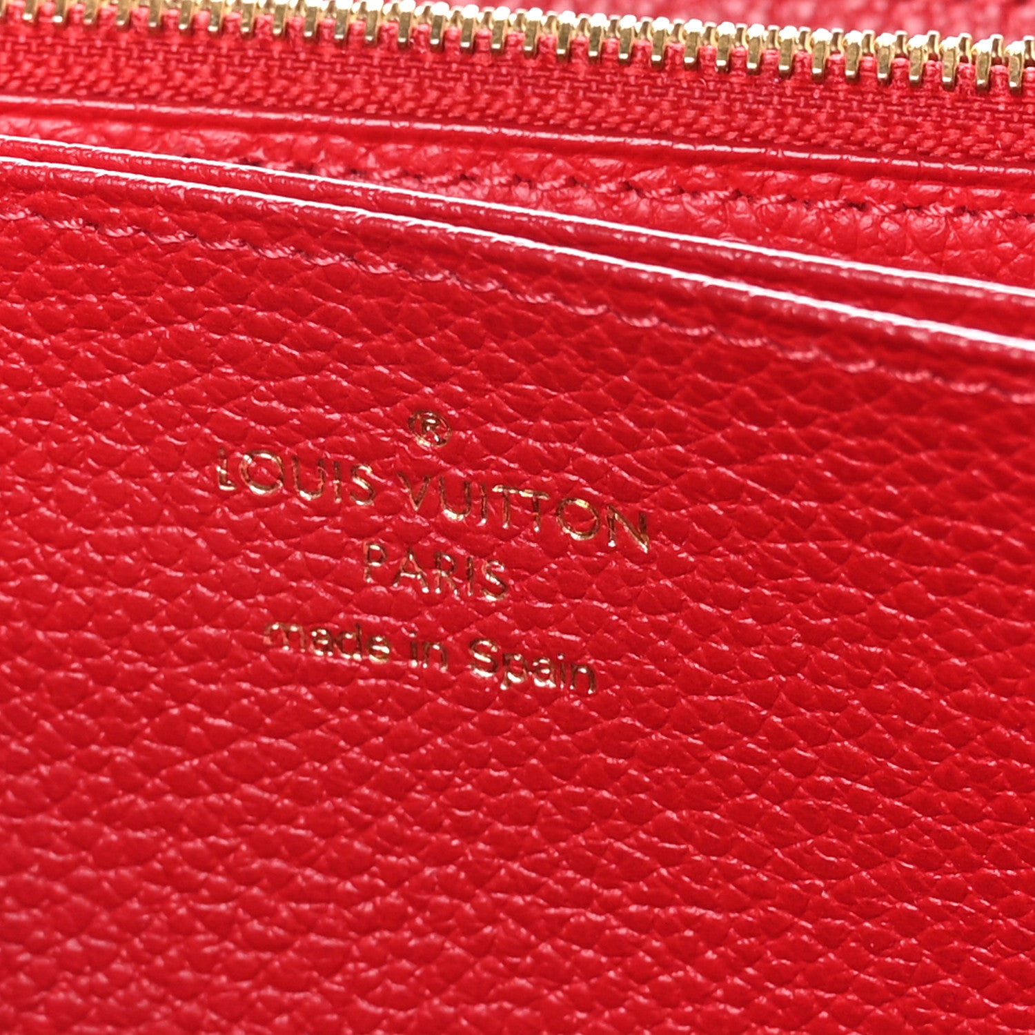 Louis Vuitton Empreinte Zippy Wallet Scarlet 8 of 9
