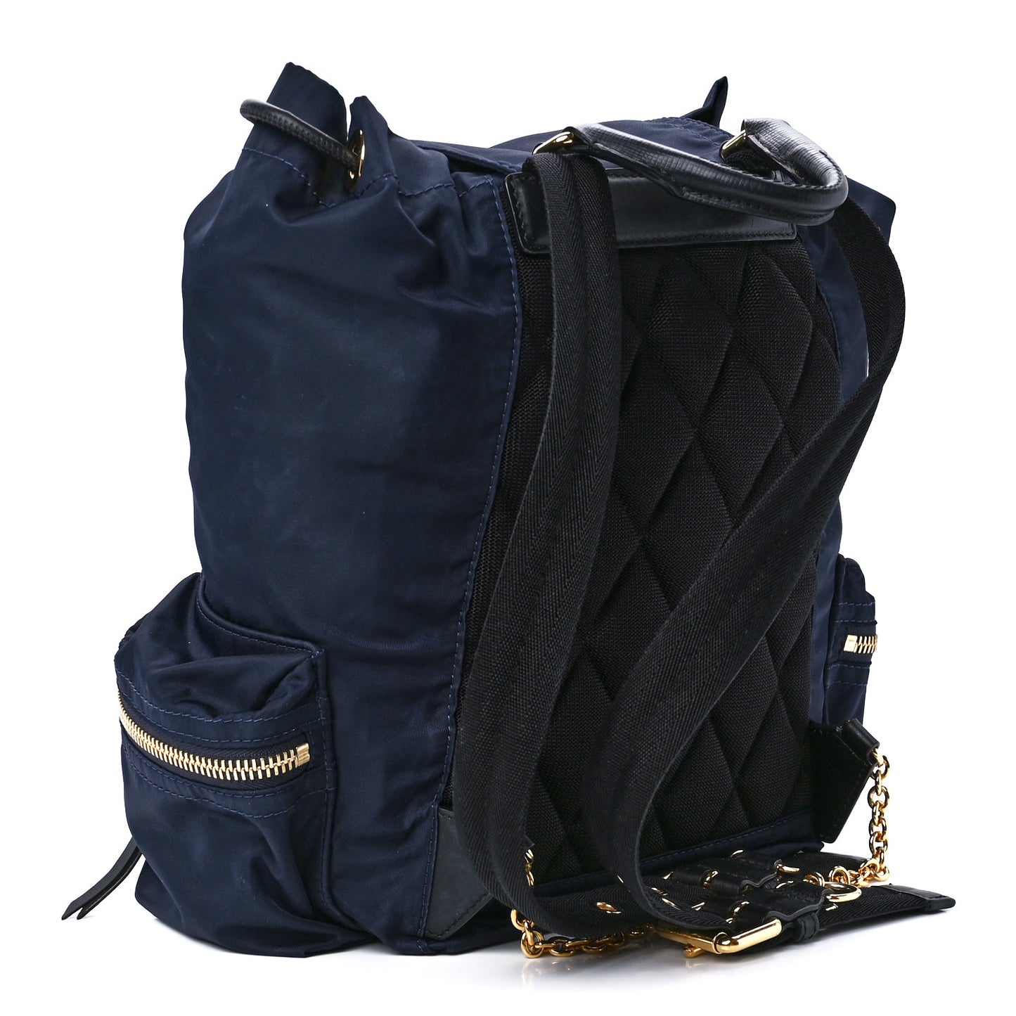 Nylon Medium Rucksack Backpack Ink Blue