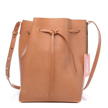 Mansur Gavriel Vegetable Tanned Calfskin Bucket Bag Cammello Rosa 1 of 12