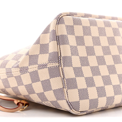 Louis Vuitton Damier Azur Neo Neverfull MM Rose Ballerine 8 of 12