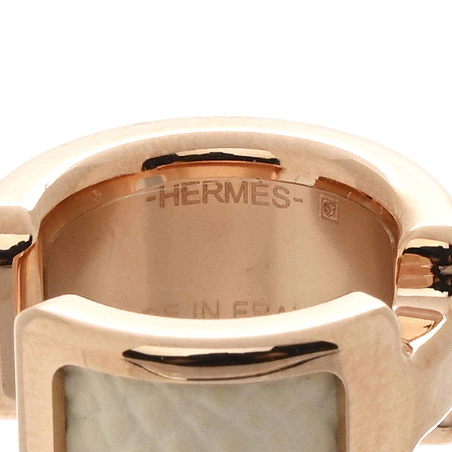 Hermes Epsom Olympe Ear Cuff Nata 3 of 4