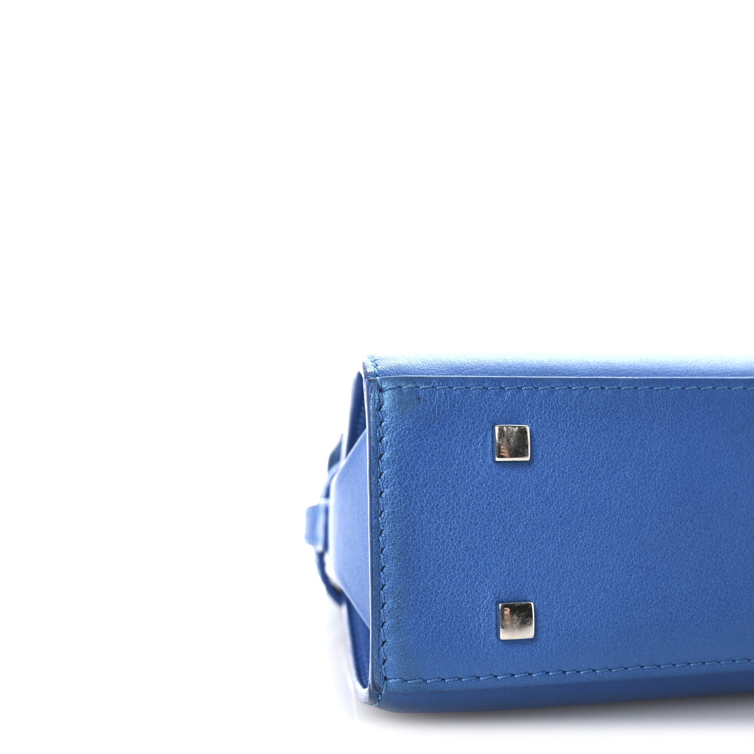 Delvaux Metallic Calfskin Mini Tempete Satchel Satin Electric 9 of 10