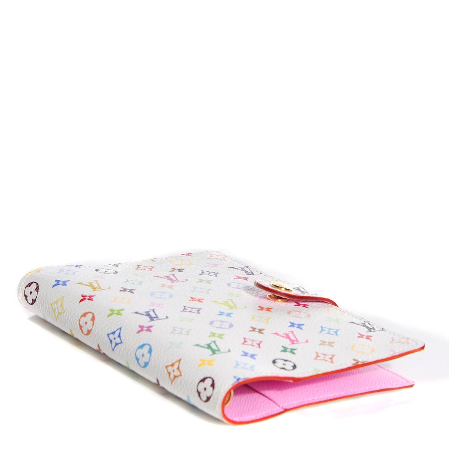 Monogram Multicolor Small Ring Agenda Cover White Litchi