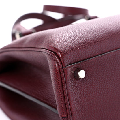 Gucci Grainy Calfskin Medium Zumi Top Handle Bag Vintage Bordeaux 8 of 12
