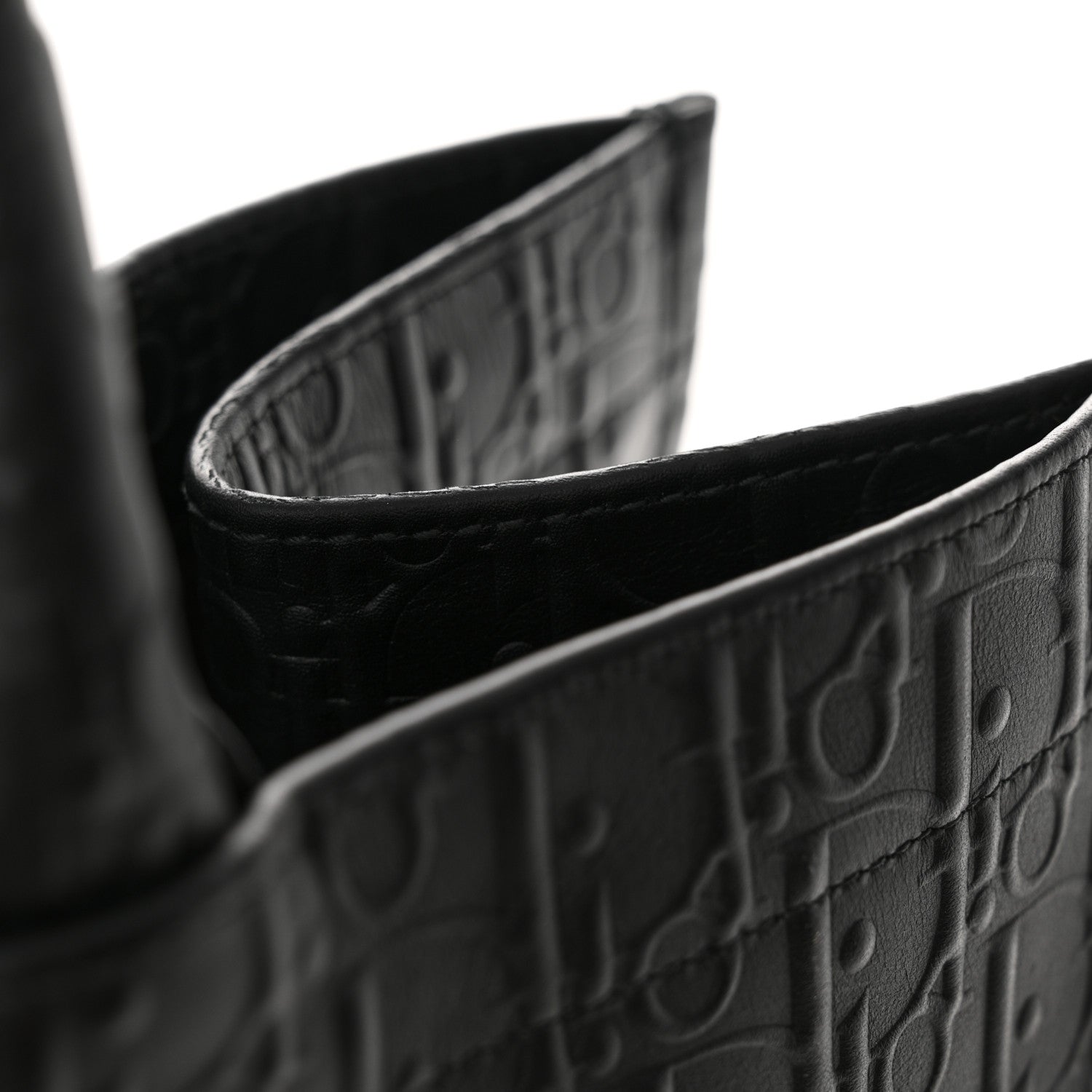 Christian Dior Oblique Calfskin Embossed Large Book Tote Black 12 of 16