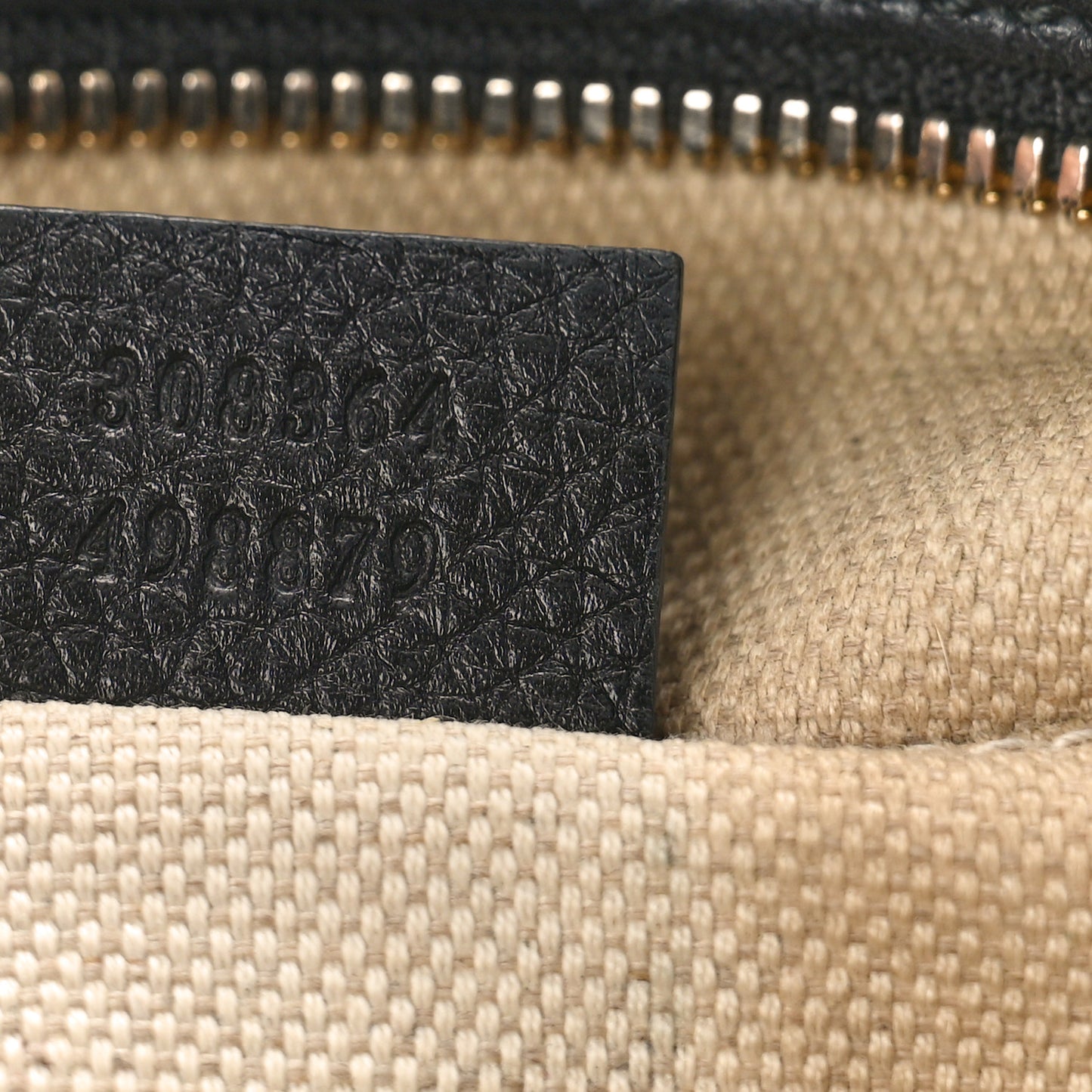 Pebbled Calfskin Small Soho Disco Bag Black