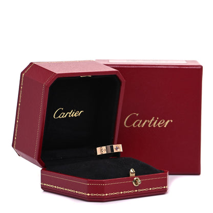 Cartier 18K Pink Gold Pink Sapphire 5.5mm LOVE Ring 53 6.25 6 of 6