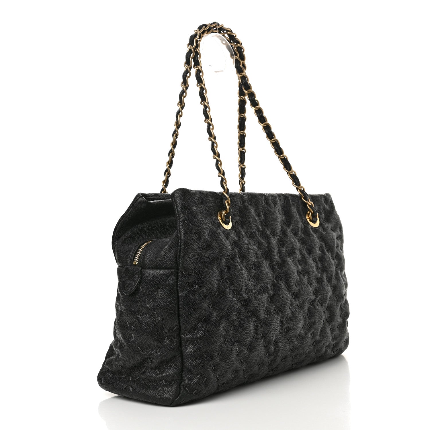 Chanel Caviar Wild Stitch Tote Black 3 of 14