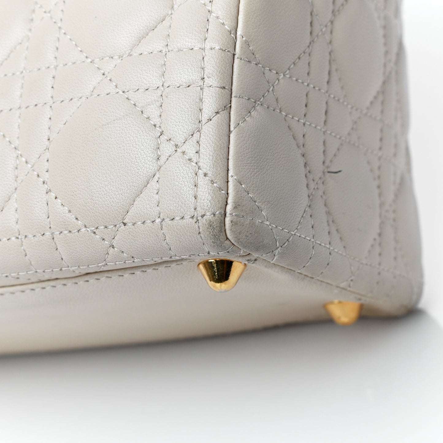 Lambskin Cannage Large Lady Dior Light Beige