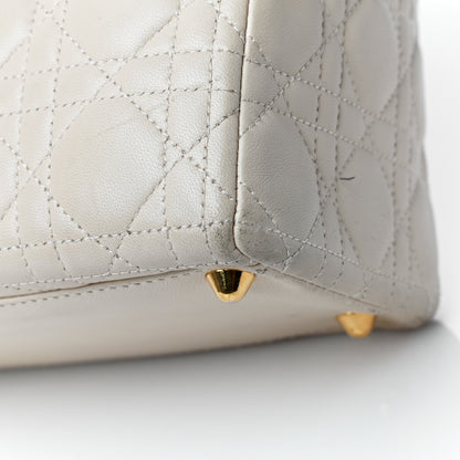 Christian Dior Lambskin Cannage Large Lady Dior Light Beige 7 of 35