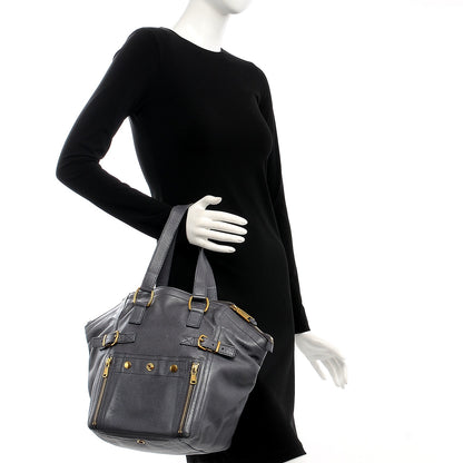 Saint Laurent Calfskin Small Downtown Grey 2 of 8