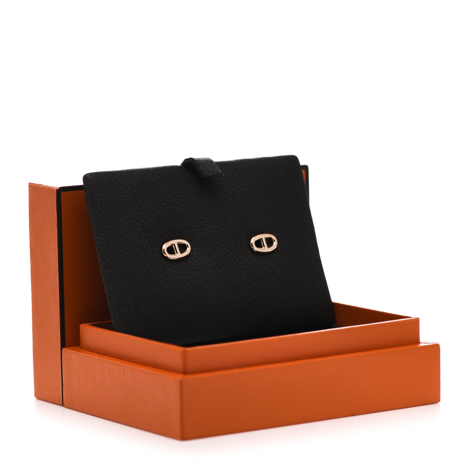Hermes 18K Rose Gold TPM Farandole Stud Earrings 5 of 5