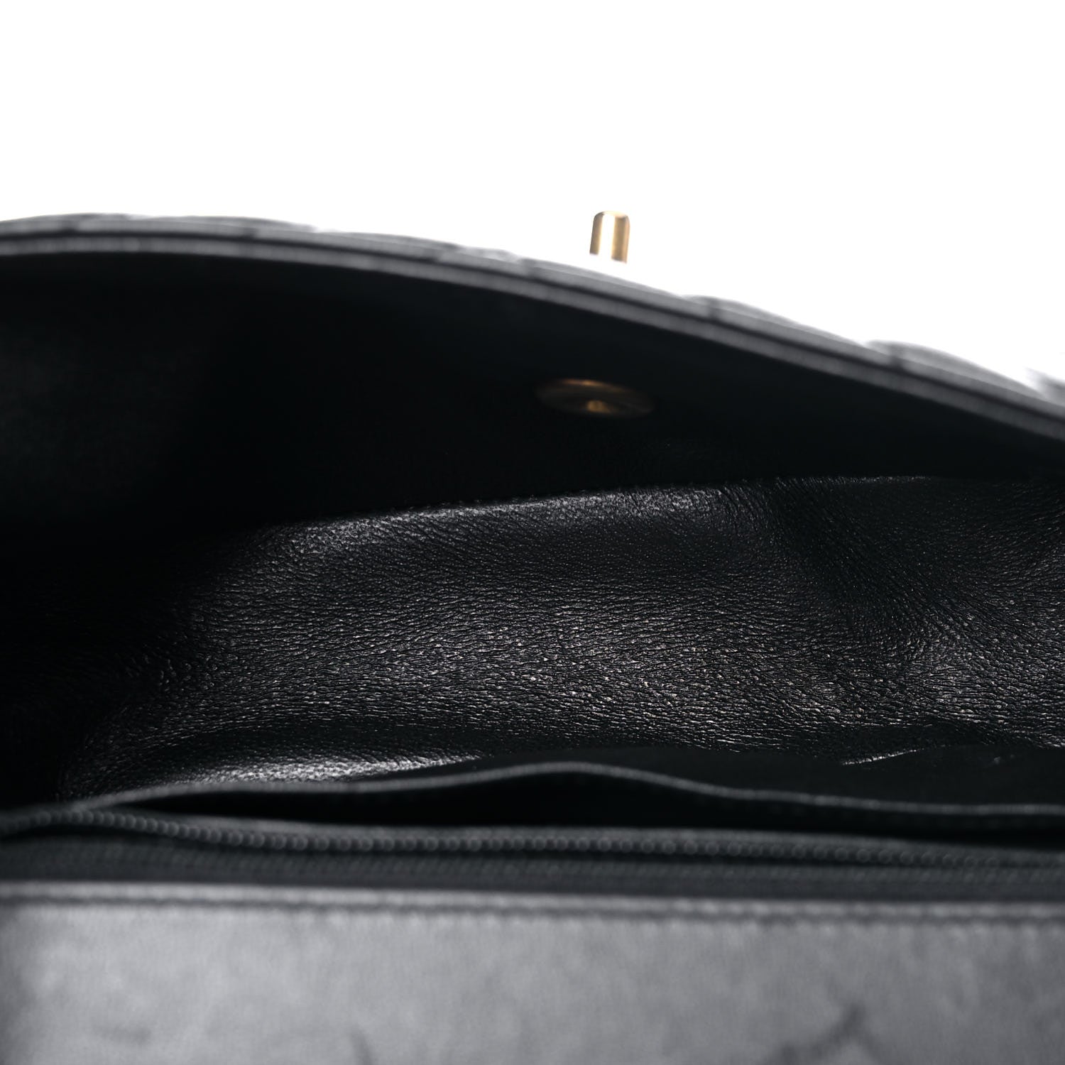 Chanel Lambskin Chevron Quilted Mini Rectangular Flap Black 5 of 16