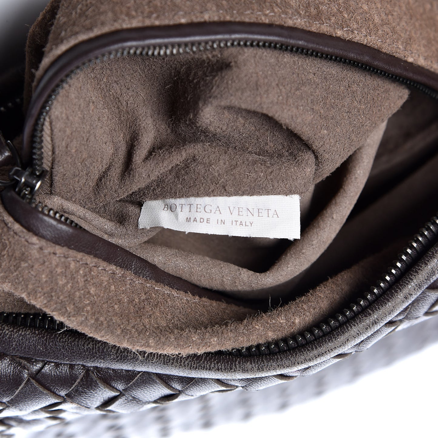 Nappa Intrecciato Small Veneta Hobo Espresso