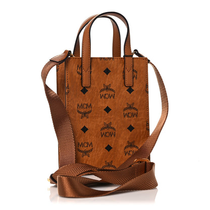 MCM Visetos X-Mini Aren Tote Cognac 3 of 8
